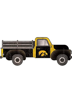 Iowa Hawkeyes 15 Inch Truck Sign - Black