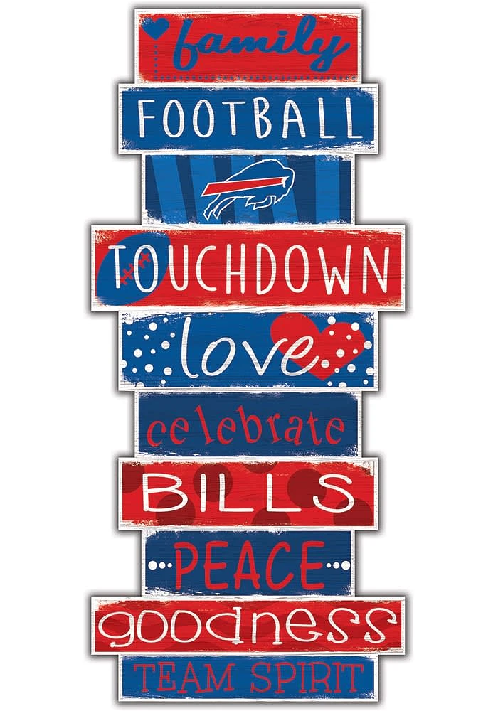 Buffalo Bills Celebrations Stack 24 Inch Sign - Red