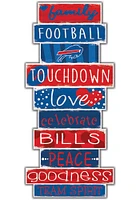 Buffalo Bills Celebrations Stack 24 Inch Sign - Red