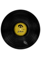 Iowa Hawkeyes 12 Inch Vinyl Circle Sign - Black