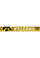 Iowa Hawkeyes Welcome Strip Sign - Black