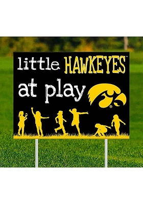 Iowa Hawkeyes Little Fans at Play Yard Sign - Black