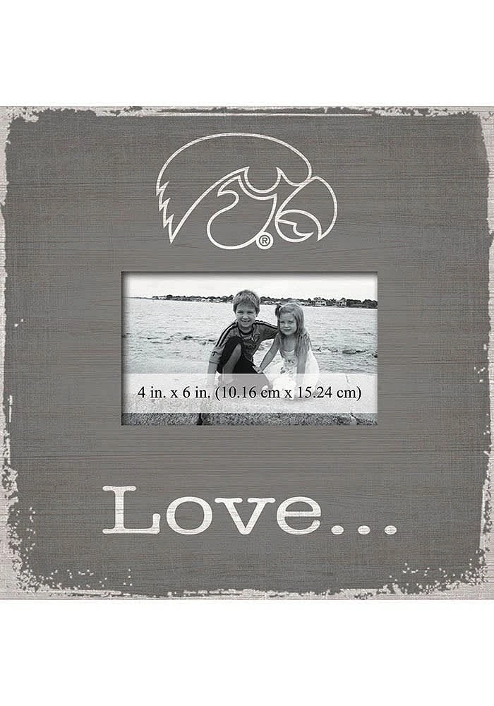 Iowa Hawkeyes Love Picture Picture Frame - Black
