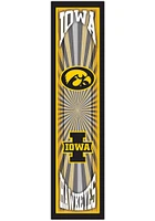 Iowa Hawkeyes Throwback Sign - Black