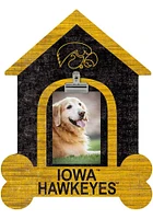 Iowa Hawkeyes Dog Bone House Clip Picture Frame - Black
