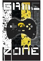 Iowa Hawkeyes Grunge Game Zone Sign - Black