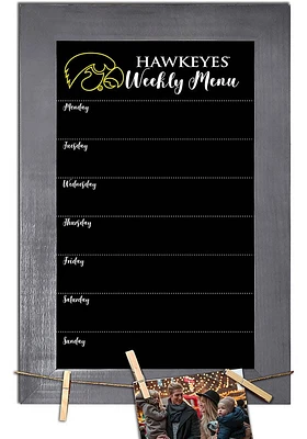 Iowa Hawkeyes Weekly Chalkboard Picture Frame - Black