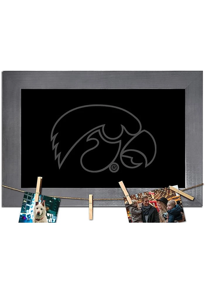 Iowa Hawkeyes Blank Chalkboard Picture Frame - Black