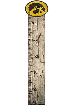 Iowa Hawkeyes Growth Chart Sign - Black