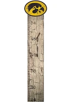 Iowa Hawkeyes Growth Chart Sign - Black