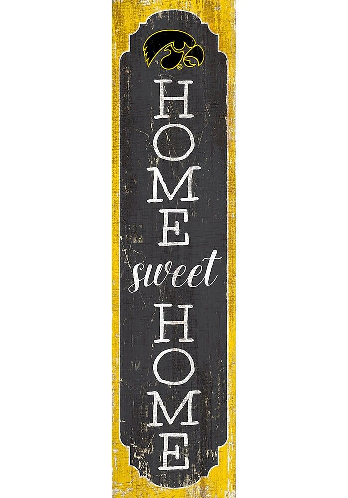 Iowa Hawkeyes 48 Inch Home Sweet Home Leaner Sign - Black