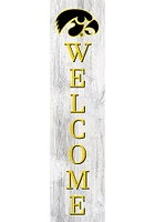 Iowa Hawkeyes 48 Inch Welcome Leaner Sign - Black
