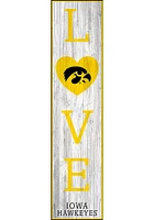 Iowa Hawkeyes 48 Inch Love Leaner Sign - Black