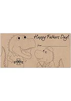 Iowa State Cyclones Fathers Day Coloring Sign - Red
