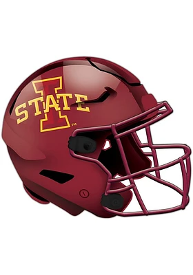 Iowa State Cyclones 24in Helmet Cutout Sign - Red