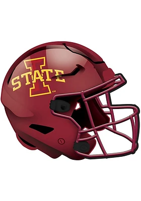 Iowa State Cyclones 12in Authentic Helmet Sign - Red