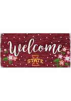 Iowa State Cyclones Welcome Floral Sign - Red