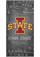 Iowa State Cyclones Chalk Playbook Sign - Red