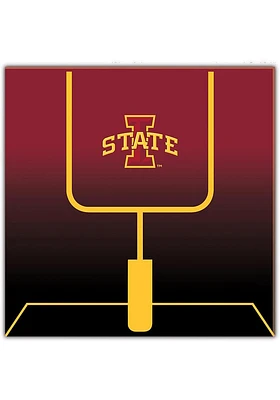 Iowa State Cyclones Goal Gradient Sign - Red