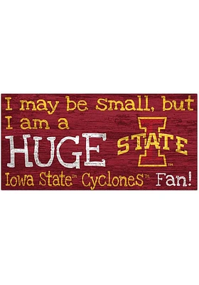 Iowa State Cyclones Huge Fan Sign - Red