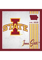 Iowa State Cyclones Album Sign - Red