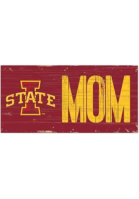 Iowa State Cyclones MOM Sign - Red