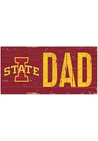 Iowa State Cyclones DAD Sign - Red