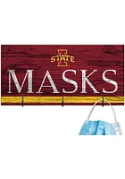 Iowa State Cyclones Team Color Mask Holder Sign - Red