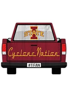 Iowa State Cyclones Truck Back Cutout Sign - Red