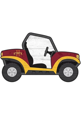 Iowa State Cyclones ATV Cutout Sign - Red