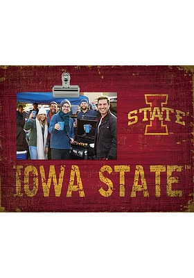 Iowa State Cyclones Team Clip Picture Frame - Red