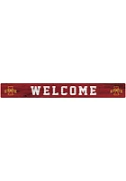Iowa State Cyclones Welcome Strip Sign - Red