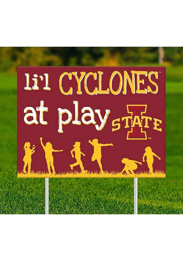 Iowa State Cyclones Little Fans at Play Yard Sign - Red