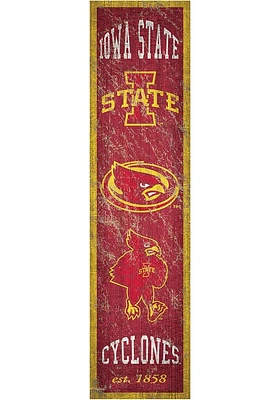 Iowa State Cyclones Heritage Banner 6x24 Sign - Red