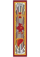 Iowa State Cyclones Throwback Sign - Red