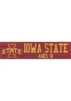 Iowa State Cyclones 6x24 Sign - Red