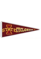 Iowa State Cyclones Wood Pennant Sign - Red
