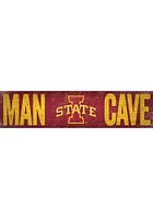 Iowa State Cyclones Man Cave 6x24 Sign - Red