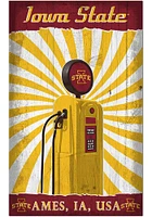 Iowa State Cyclones Retro Pump Location Sign - Red