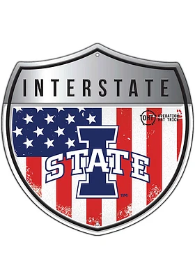 Iowa State Cyclones 24in Americana Interstate Sign - Red