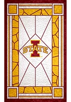 Iowa State Cyclones Stained Glass Sign - Red