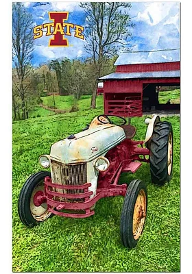 Iowa State Cyclones Farmscape Sign - Red