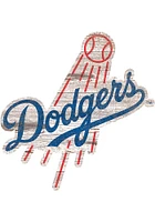 Los Angeles Dodgers Distressed Logo Cutout Sign - Blue