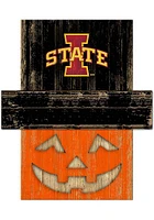 Iowa State Cyclones Pumpkin Head Sign - Red