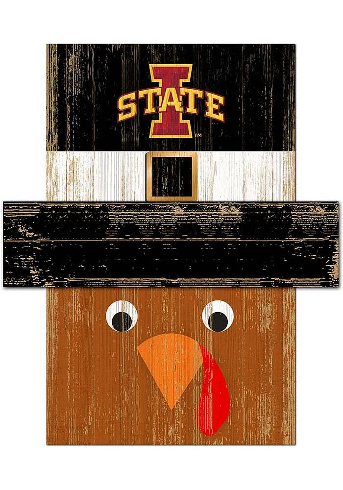 Iowa State Cyclones Turkey Head Sign - Red