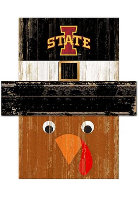 Iowa State Cyclones Turkey Head Sign - Red