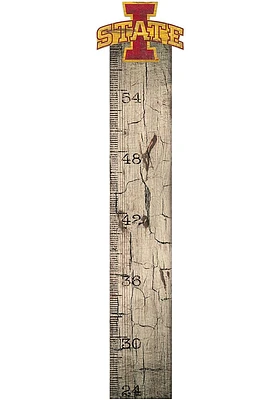 Iowa State Cyclones Growth Chart Sign - Red