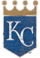 Kansas City Royals Distressed Logo Cutout Sign - Blue
