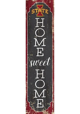Iowa State Cyclones 48 Inch Home Sweet Home Leaner Sign - Red