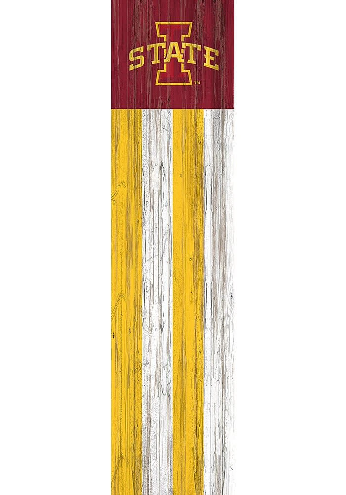 Iowa State Cyclones 48 Inch Flag Leaner Sign - Red